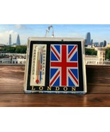 London England Flag Fridge Magnet With Thermometer Travel Tourist Souvenir - $264.64 MXN