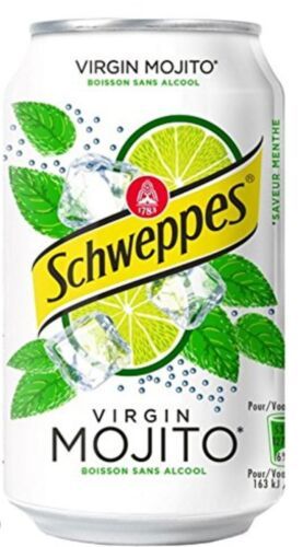 Primary image for 6 Cans Exotic Schweppes Mojito From Poland Soft Drink 330ml Each -Free Shipping