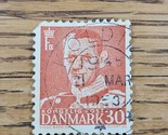 Denmark Stamp King Frederik IX 30 Used 1953 - £0.74 GBP
