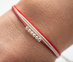 March Bracelet, Red &amp; White Bracelet, Greek Martakia, Martis Bracelet, Martisor - £15.09 GBP