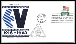 1968 US Cover - Estonia, 3rd Baltic States Philatelic Show, New York, NY Q10  - $2.96