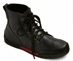 Art Class Boys’ Black High Top Waterproof Niam Rubber Rain Sneaker Boots... - $279.36 MXN