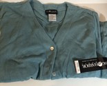 Vintage Sag Harbor Teal Sweater 1X Sh3 - £7.08 GBP