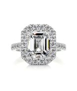 Gorgeous Moissanite Wedding Band 1.75 Ct Emerald Cut Moissanite Wedding ... - $108.89