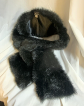 Cejon Accessories Black Faux Fur Pull Through Scarf - £10.06 GBP