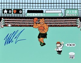 Mike Tyson Signed 11x14 Boxing Punch Out Photo JSA ITP - $116.39