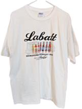 Labatt Brewery Tour Short Sleeve Shirt White T-Shirt Men&#39;s XL - £11.80 GBP