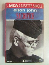 Elton John Sacrifice B/W Love Is A Cannibal 1989 Cassette Single MCAC-53750 Oop - £2.32 GBP