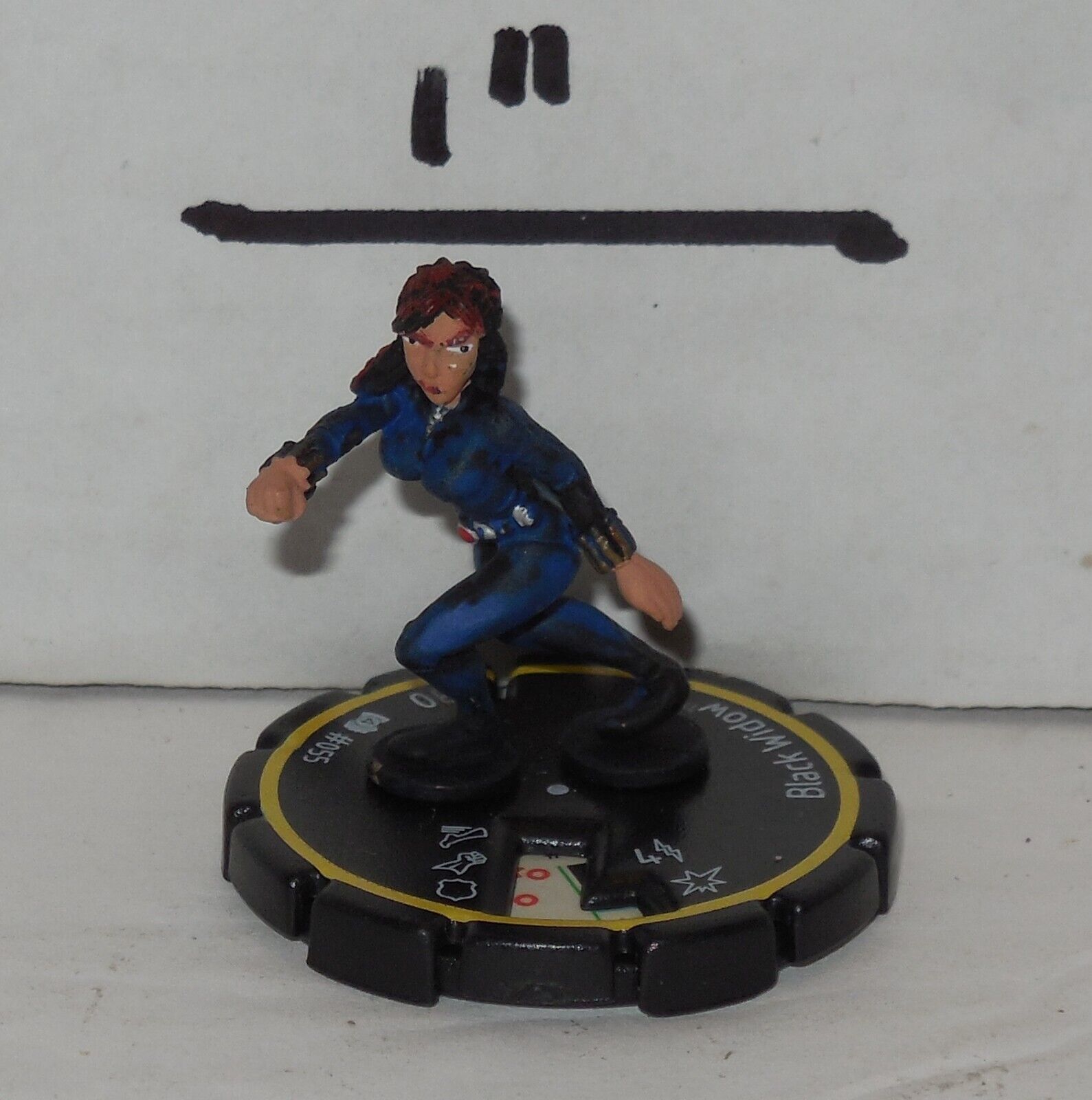 Heroclix Miniature Marvel Clobberin Time set Black Widow #055 figure ONLY - $10.44