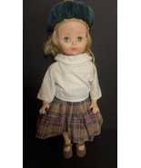 Madame Alexander September 1527 Doll 14” Plaid Skirt White Shirt Green B... - £14.68 GBP