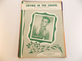 Vintage Sheet Music 1953 Crying In The Chapel Recorded By Darrell Glenn - £6.97 GBP