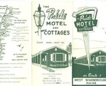 Pride Motel Brochure West Scarborough Maine 1960&#39;s - $13.86