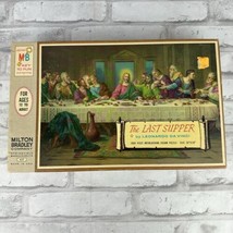 Milton Bradley The Last Supper Jigsaw Puzzle 1000 Piece Da Vinci Jesus 1... - $20.31