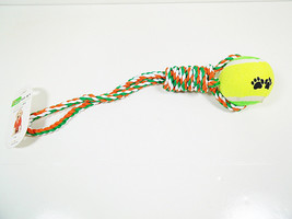 Rope Toys for Dogs Tug Knot Assortment Tennis Ball Throw Dog Toy Balls Puppy 1Pc - £6.25 GBP
