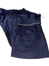Cache Dress Women&#39;s Size 6 Black One Shoulder Bodycon Core Beaded Ruffle... - £12.55 GBP
