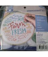 Embroidery Crafters Closet Kit Bundle Set Floral Rustic Designs 6&quot; Hoop ... - $217.92 MXN