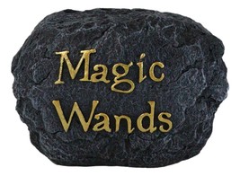 Witches Wizard Magic Wands Ancient Rock Wand Holder Stand Prop Accessory Decor - £15.97 GBP
