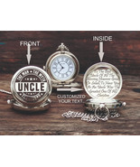 Montre de poche en laiton gravé - cadeau personnalisé pour oncle - cadea... - $24.48+