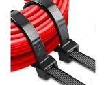 200Lbs Long Zip Ties Heavy Duty 18 Inch Uv Resistant Cable Tie Wraps Bla... - $29.99