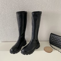 Thigh high boots platform women thick sole woman knee high boots 2021 women shoes black thumb200