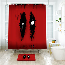 Deadpool 006 Shower Curtain Bath Mat Bathroom Waterproof Decorative - $22.99+