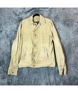 Abercrombie &amp; Fitch Jacket Mens XL Beige Wakely Distressed Utility Grung... - £32.84 GBP