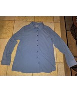 Orvis Blue Every Day Silk Long Sleeve Button up Shirt Womens Size Medium... - $21.73