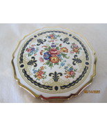 vintage Stratton Compact - beautiful Cloisonne Lid, Gold, complete, nice - $50.00