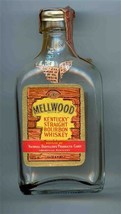 Mellwood Kentucky Straight Bourbon Whiskey Empty Miniature Glass Bottle 1930&#39;s - £51.98 GBP