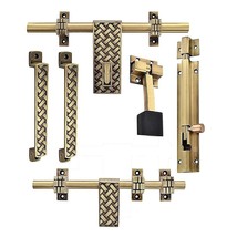 door bolt latch Fitting 10 Inches locking Accessories kit set antique finish - £47.86 GBP