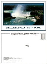 New York Niagara Falls Horseshoe Falls Landscape Plume of Mist VTG Postcard - $9.40