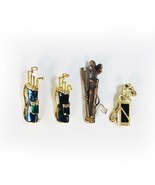 Lot of 4 Golf Clubs in Bags Pins Golfer Golfing Pins Sports Enamel Gold ... - €17,00 EUR