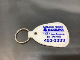Vintage Promo Keyring BANLIEUE OUEST SUZUKI Keychain ILE PERROT PQ Porte... - $7.47