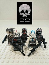 5pcs/set Star Wars Clone Force 99 The Bad Batch Tech Wrecker Echo Minifigures - £11.02 GBP