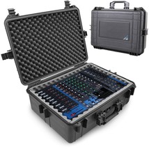 CASEMATIX Waterproof Mixer Carry Case Compatible with Yamaha MG12XU 12 C... - £175.47 GBP