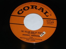 Johnny Desmond The Yellow Rose Of Texas You&#39;re In Love 45 Rpm Record Coral 91476 - £9.58 GBP