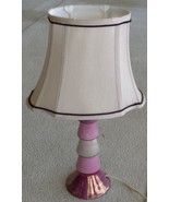 Cute Vintage Iridescent Finish Ceramic Table Lamp - GREAT WORKING COND  ... - £27.65 GBP