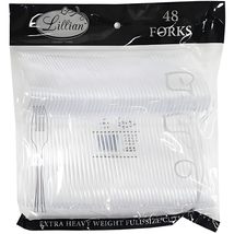 Lillian Tablesettings 48 Count Premium Plastic Knives, Silver - £3.05 GBP