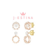 [J.ESTINA] JESTINA J è te 14K Earrings (JJTEQ2BS002R4000) Korean Jewelry - £288.28 GBP