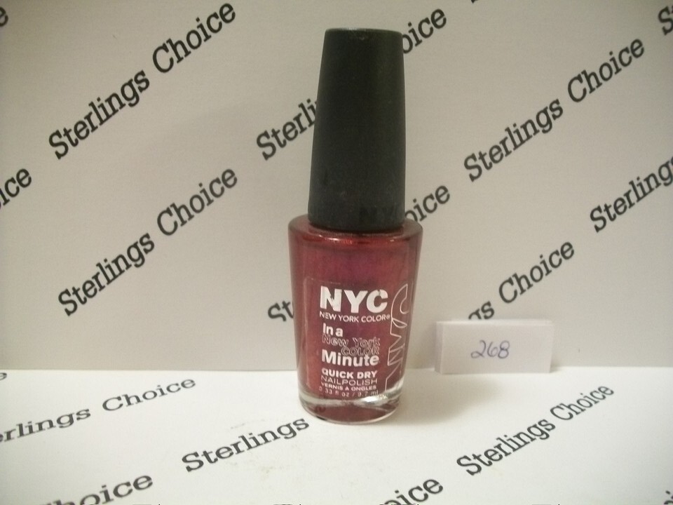 NYC In A New York Color Minute Nail Polish #268 Fashion Ave Fuchsia - $8.85