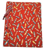 Vintage Scrapbook Japanese Kokeshi Doll Fabric Cover Album Junk Journal ... - $31.93 CAD