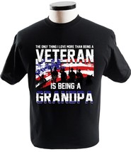 Mens Retired Military Veteran Grandfather Proud Grandpa T Shirt - £13.40 GBP+