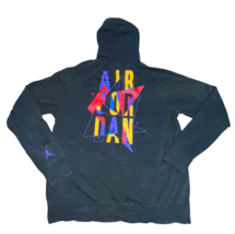 Nike Jordan Air Hoodie Large Color Block Spell Out Jumpman Sweatshirt Me... - $36.99