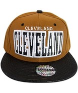 Cleveland Textured Brim Men&#39;s Snapback Baseball Caps (Orange/Black) - $281.41 MXN