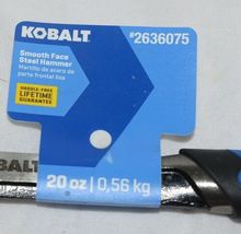 Kobalt 2636075 Smooth Face Steel hammer 20 Ounce Blue Black image 4