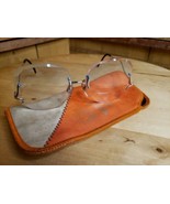Vintage Luxottica Silver Mount Olympus Eyeglasses Rimless Frames Only Fr... - $94.26 CAD