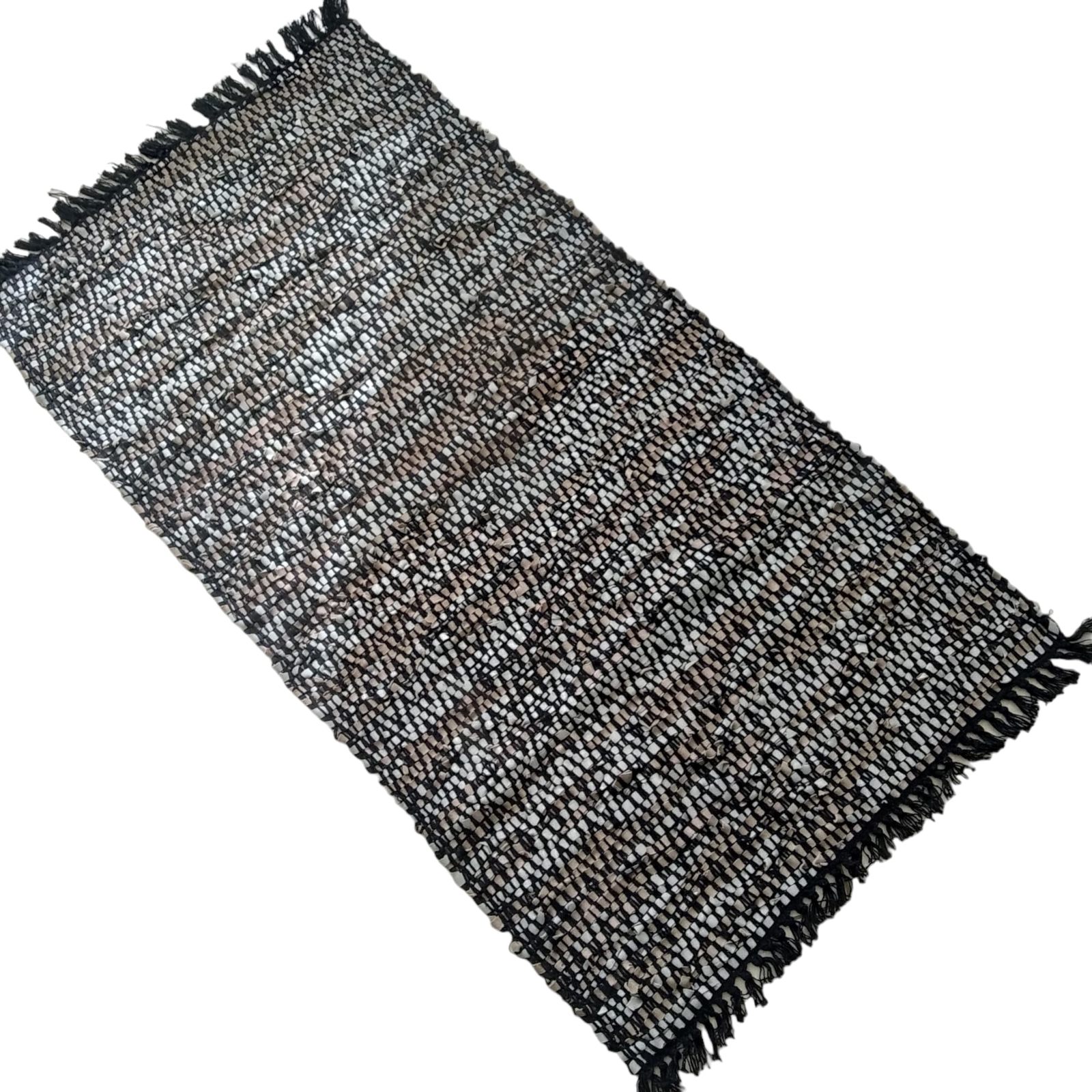 Leather Hearth Rug for Fireplace Fireproof Mat 70x120cm (Shiny Gray Blue) - $137.20