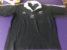 old cotton Blck Rugby  jersey New Zeland  - £32.98 GBP