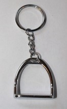 Equine Key Chain  Ring English Stirrup - Great to Collect or Unique Gift - £3.16 GBP