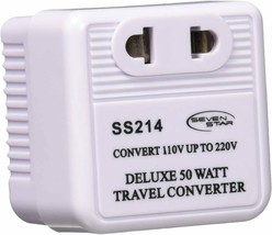 50 Watts Step Up Travel Converter - Compact Size Allows You to use Overs... - £4.73 GBP